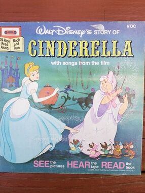 Walt Disney's Story of Cindrella Paperback Book NO TAPE